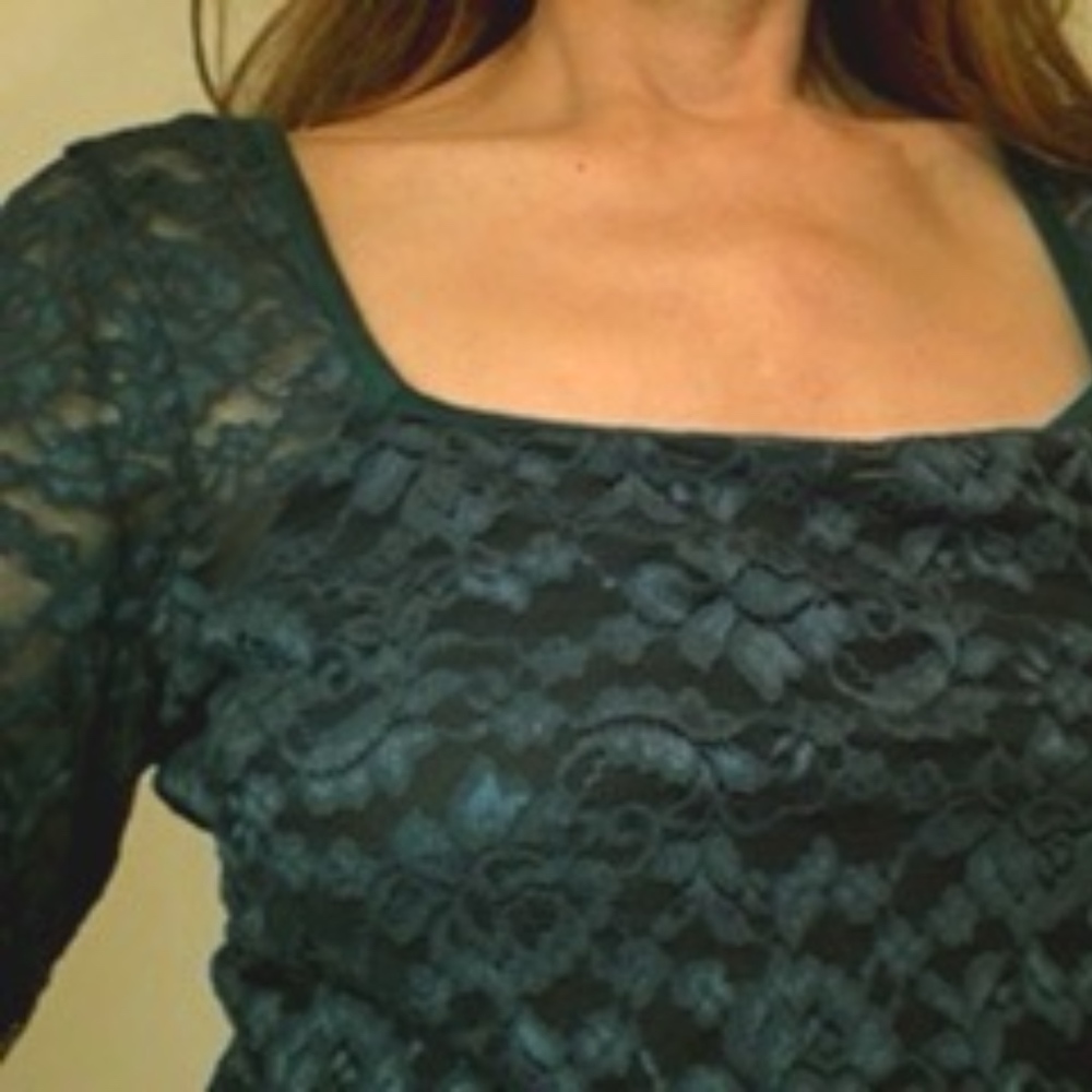 Lace long sleeved top